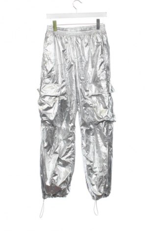 Dámské kalhoty  Bershka, Velikost XS, Barva Stříbrná, Cena  369,00 Kč