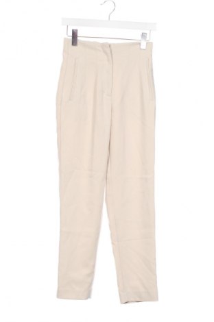 Damskie spodnie Zara, Rozmiar XS, Kolor ecru, Cena 62,02 zł