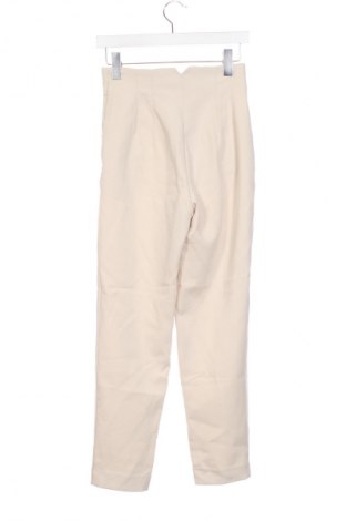 Damskie spodnie Zara, Rozmiar XS, Kolor ecru, Cena 62,02 zł
