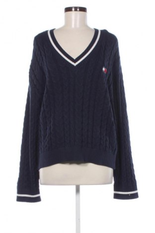 Γυναικείο πουλόβερ Tommy Jeans, Μέγεθος L, Χρώμα Μπλέ, Τιμή 129,99 €