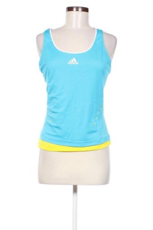 Damen Sporttop Adidas, Größe M, Farbe Blau, Preis 17,30 €