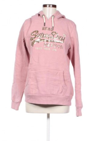 Дамски суичър Superdry, Размер XL, Цвят Розов, Цена 47,99 лв.