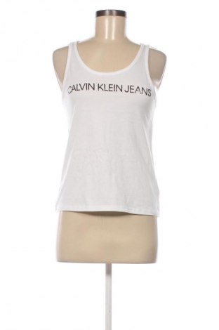 Γυναικείο τοπ Calvin Klein Jeans, Μέγεθος S, Χρώμα Λευκό, Τιμή 24,55 €