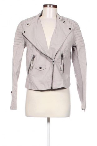 Дамско кожено яке H&M Divided, Размер L, Цвят Сив, Цена 38,99 лв.