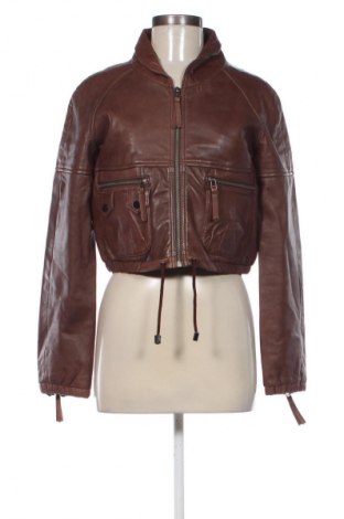 Damen Lederjacke Mango, Größe L, Farbe Braun, Preis € 41,94