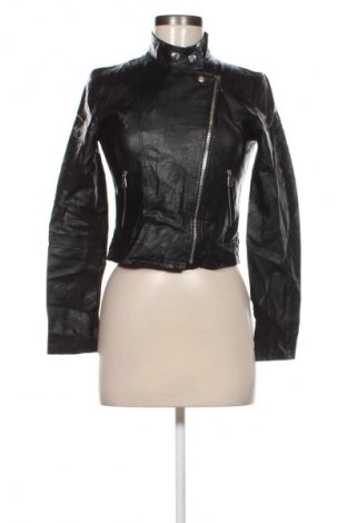 Γυναικείο δερμάτινο μπουφάν NEW COLLECTION, Μέγεθος S, Χρώμα Μαύρο, Τιμή 39,99 €