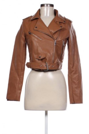 Damen Lederjacke Stradivarius, Größe S, Farbe Braun, Preis € 19,99