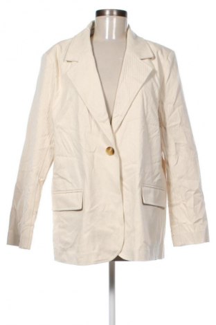Damen Blazer Gina Tricot, Größe L, Farbe Ecru, Preis € 11,99