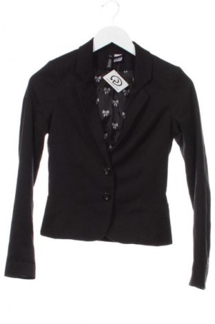 Damen Blazer H&M Divided, Größe XXS, Farbe Schwarz, Preis € 24,57