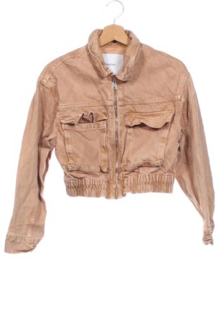 Kurtka damska Bershka, Rozmiar XS, Kolor Beżowy, Cena 57,99 zł