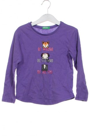 Dětská halenka  United Colors Of Benetton, Velikost 4-5y/ 110-116 cm, Barva Fialová, Cena  297,00 Kč
