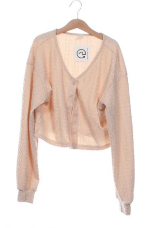 Kinder Strickjacke SHEIN, Größe 12-13y/ 158-164 cm, Farbe Beige, Preis € 11,99
