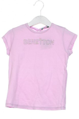 Παιδικό μπλουζάκι United Colors Of Benetton, Μέγεθος 3-4y/ 104-110 εκ., Χρώμα Ρόζ , Τιμή 15,00 €