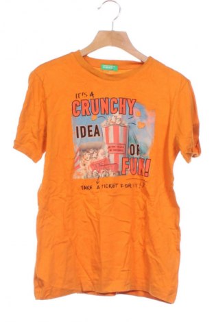 Παιδικό μπλουζάκι United Colors Of Benetton, Μέγεθος 10-11y/ 146-152 εκ., Χρώμα Πορτοκαλί, Τιμή 9,99 €