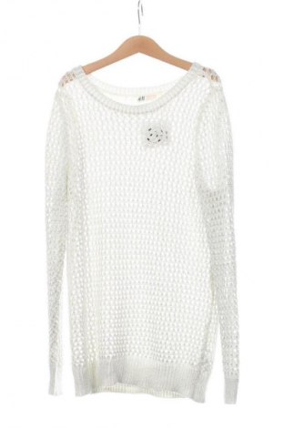 Детски пуловер H&M, Размер 10-11y/ 146-152 см, Цвят Сребрист, Цена 11,99 лв.