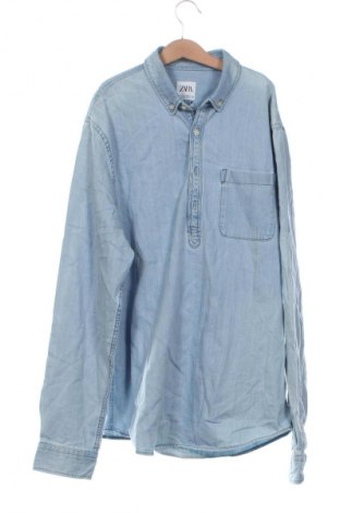 Herren Shirt Zara, Größe M, Farbe Blau, Preis 13,99 €