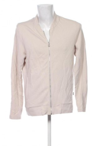 Herren Strickjacke Jack & Jones, Größe L, Farbe Ecru, Preis € 28,99