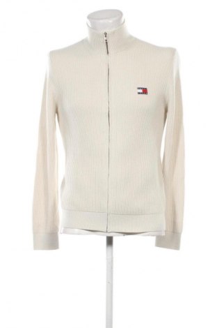 Jachetă tricotată de bărbați Tommy Jeans, Mărime XS, Culoare Ecru, Preț 239,99 Lei