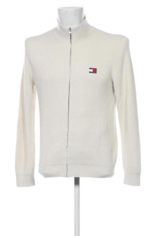Jachetă tricotată de bărbați Tommy Jeans, Mărime S, Culoare Ecru, Preț 684,99 Lei