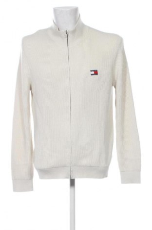 Ανδρική ζακέτα Tommy Jeans, Μέγεθος L, Χρώμα Εκρού, Τιμή 129,99 €