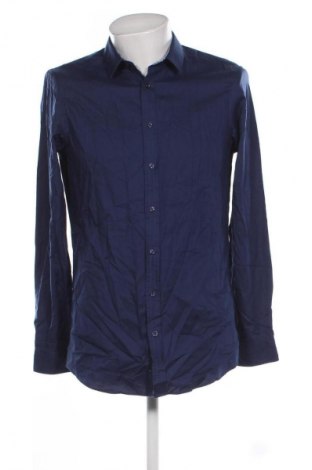 Herrenhemd Angelo Litrico, Größe M, Farbe Blau, Preis € 20,99