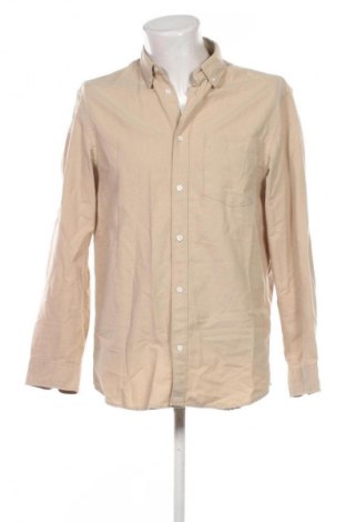 Herrenhemd H&M, Größe M, Farbe Beige, Preis 15,00 €