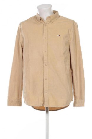 Męska koszula Tommy Jeans, Rozmiar L, Kolor Beżowy, Cena 466,99 zł