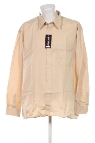 Herrenhemd Unbranded, Größe 4XL, Farbe Beige, Preis 23,59 €