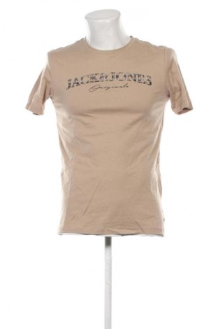 Herren T-Shirt Jack & Jones, Größe S, Farbe Beige, Preis 21,58 €