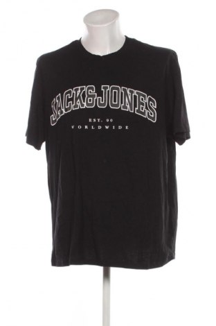 Ανδρικό t-shirt Jack & Jones, Μέγεθος 4XL, Χρώμα Μαύρο, Τιμή 26,99 €