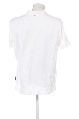 Herren T-Shirt Napapijri, Größe XXL, Farbe Weiß, Preis 37,99 €