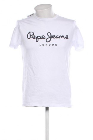 Herren T-Shirt Pepe Jeans, Größe M, Farbe Weiß, Preis € 43,99