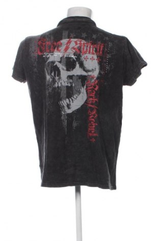 Herren T-Shirt Rock Rebel, Größe XL, Farbe Grau, Preis 13,99 €
