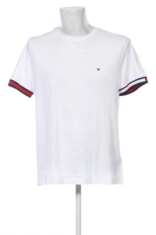 Męski T-shirt Tommy Hilfiger, Rozmiar L, Kolor Biały, Cena 332,99 zł