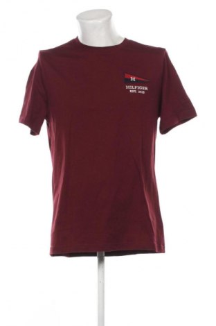Męski T-shirt Tommy Hilfiger, Rozmiar L, Kolor Czerwony, Cena 332,99 zł