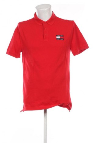 Férfi póló Tommy Jeans, Méret L, Szín Piros, Ár 12 979 Ft