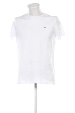 Herren T-Shirt Tommy Jeans, Größe L, Farbe Weiß, Preis 53,99 €