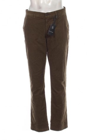 Pantaloni raiați de bărbați Tommy Hilfiger, Mărime L, Culoare Verde, Preț 794,99 Lei