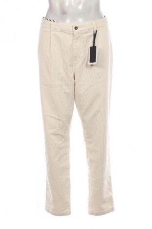 Pantaloni raiați de bărbați Tommy Hilfiger, Mărime XL, Culoare Ecru, Preț 749,99 Lei