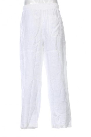 Pantaloni de bărbați Pull&Bear, Mărime L, Culoare Alb, Preț 214,99 Lei
