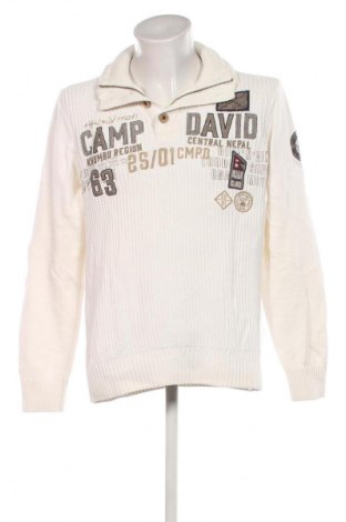 Herrenpullover Camp David, Größe L, Farbe Weiß, Preis € 38,99