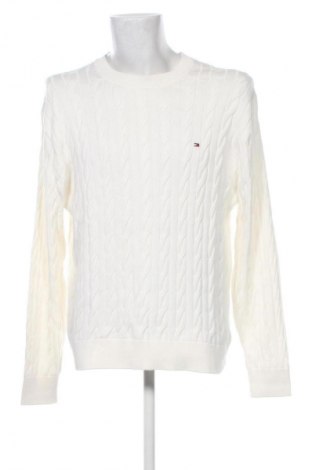 Pulover de bărbați Tommy Hilfiger, Mărime XL, Culoare Ecru, Preț 477,99 Lei