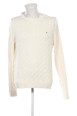 Pulover de bărbați Tommy Hilfiger, Mărime L, Culoare Ecru, Preț 794,99 Lei