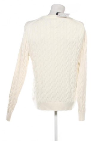 Pulover de bărbați Tommy Hilfiger, Mărime L, Culoare Ecru, Preț 794,99 Lei
