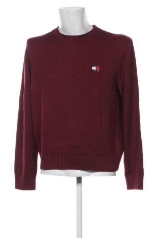 Férfi pulóver Tommy Jeans, Méret M, Szín Piros, Ár 44 929 Ft