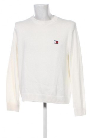 Herrenpullover Tommy Jeans, Größe M, Farbe Ecru, Preis 117,99 €
