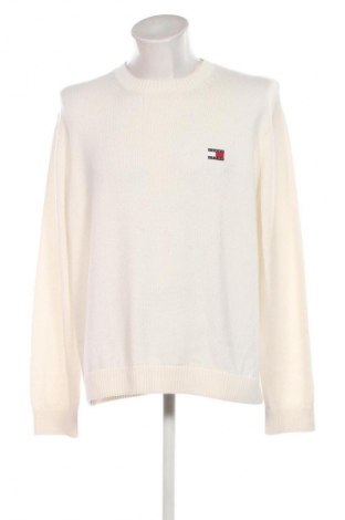 Herrenpullover Tommy Jeans, Größe XL, Farbe Weiß, Preis 76,99 €