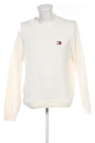 Herrenpullover Tommy Jeans, Größe M, Farbe Weiß, Preis 82,99 €