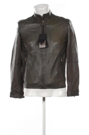 Ανδρικό δερμάτινο μπουφάν Massimo Dutti, Μέγεθος S, Χρώμα Πράσινο, Τιμή 104,27 €