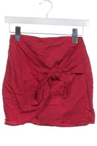 Φούστα Bershka, Μέγεθος XS, Χρώμα Κόκκινο, Τιμή 6,60 €